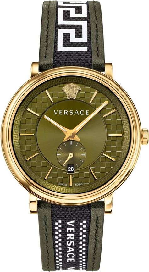 цена на чесы versace schweizer uhr v-circle greca edition vebq01519|Versace Mens Green 42 mm V.